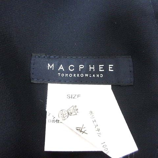 MACPHEE(マカフィー)のMACPHEE トゥモローランド ワイドパンツ スカーチョ 32 紺 ネイビー レディースのパンツ(その他)の商品写真