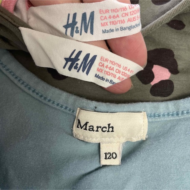 H&M(エイチアンドエム)の女の子　120 ５点セット キッズ/ベビー/マタニティのキッズ服女の子用(90cm~)(ワンピース)の商品写真