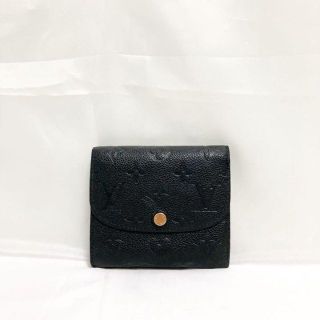 ルイヴィトン(LOUIS VUITTON)のルイヴィトン ポルトフォイユ アリアンヌ アンプラント 三つ折り財布 ブラック(財布)