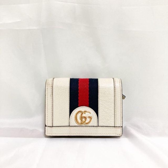 Gucci - グッチ GG柄 二つ折り財布 GGスプリーム オフディア シェリー