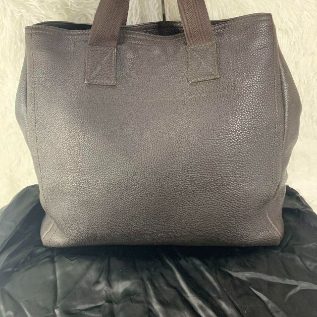 美品 イヴサンローラン YSL リヴゴーシュ トートバッグ チャーム 茶 伊製-