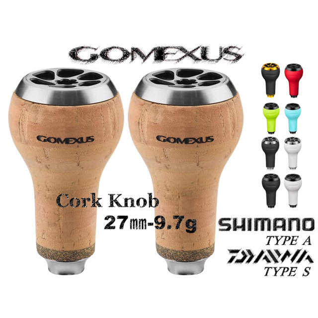 SHIMANO(シマノ)のゴメクサス 27mm コルク製 シマノ ダイワ アルデバラン　エクスセンスdc スポーツ/アウトドアのフィッシング(リール)の商品写真