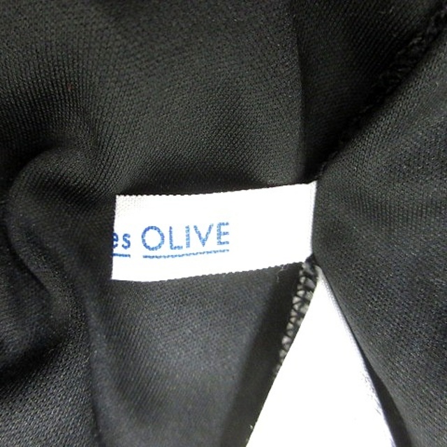 OLIVEdesOLIVE(オリーブデオリーブ)のオリーブデオリーブ ブラウス レース 五分袖 M 黒 ブラック ■MO レディースのトップス(シャツ/ブラウス(半袖/袖なし))の商品写真