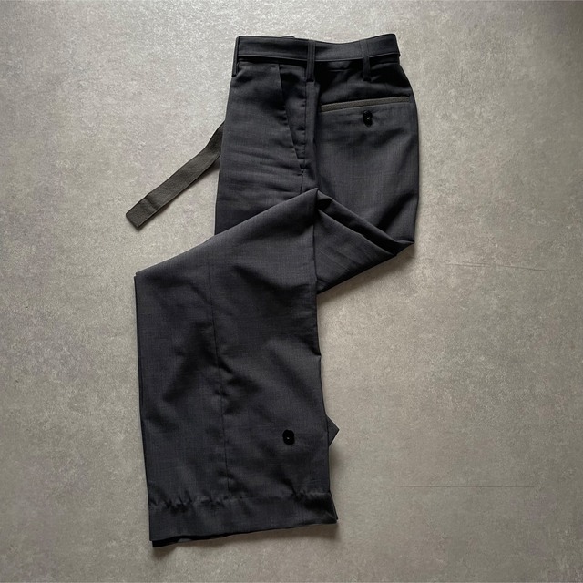 22ss sacai suiting パンツ スラックス ワイドパンツ | athronline.com