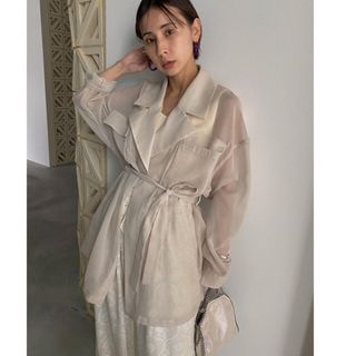 ameri vintage シースルートップス　シャツ　ロングコート