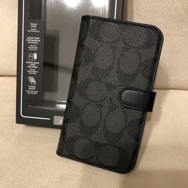 COACH(コーチ)の新品★COACH コーチ レザー iPhone 14 iPhone 13ケース  スマホ/家電/カメラのスマホアクセサリー(iPhoneケース)の商品写真