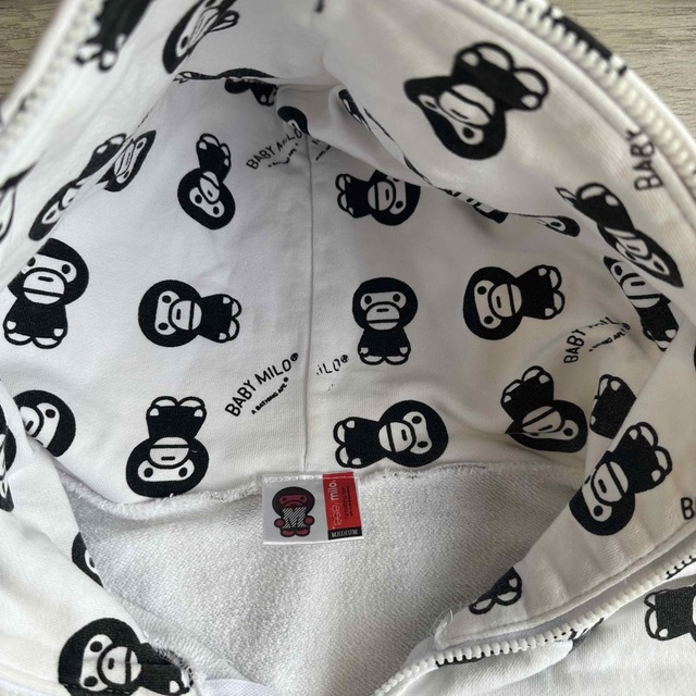 A BATHING APE(アベイシングエイプ)のエイプ APE MILO 総柄 ジップアップ パーカー M メンズのトップス(パーカー)の商品写真