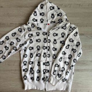 アベイシングエイプ(A BATHING APE)のエイプ APE MILO 総柄 ジップアップ パーカー M(パーカー)