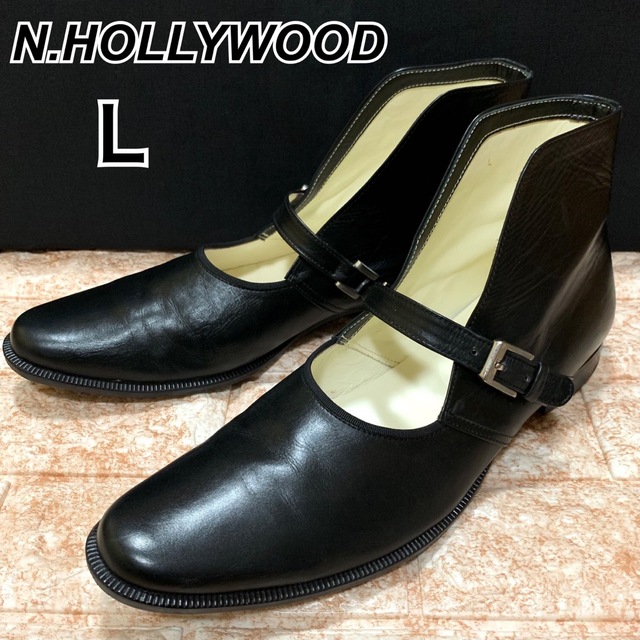 N.HOOLYWOOD エヌハリウッド レザー ビジネス ショートブーツ 革靴