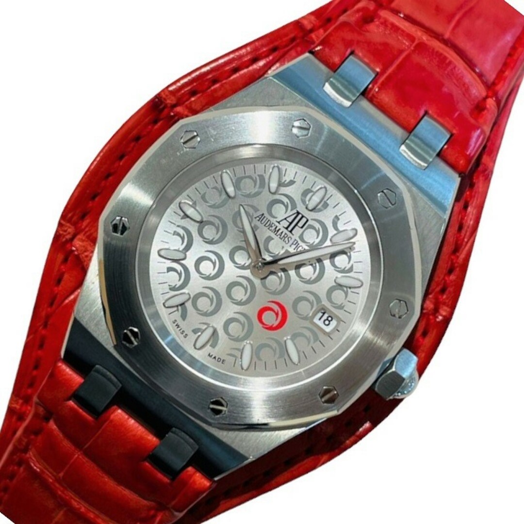 オーデマ・ピゲ AUDEMARS PIGUET ロイヤルオーク アリンギ アメリカズカップ 限定モデル 67610ST.O.O.D062CR.01 SS/レザーベルト（レッド） クオーツ レディース 腕時計