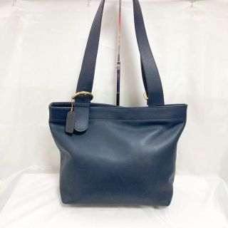 コーチ(COACH)の希少 COACH オールドコーチ トートバッグ　ネイビー 4140 ヴィンテージ(トートバッグ)