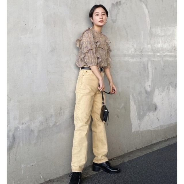 moussy(マウジー)の【hana 様専用】MOUSSY 花柄 フリル ブラウス フリーサイズ 本田翼 レディースのトップス(シャツ/ブラウス(半袖/袖なし))の商品写真