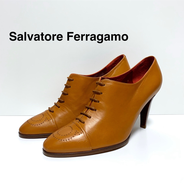 ☆良品 フェラガモ ガンチーニ ハイヒール レザー シューズ イタリア製 革靴