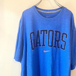 ナイキ(NIKE)のNIKE ナイキTシャツ プリント ブルー　ロゴＴシャツ(Tシャツ/カットソー(半袖/袖なし))