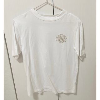 seventen セブンテン　刺繍Tシャツ　ホワイト　ベージュ