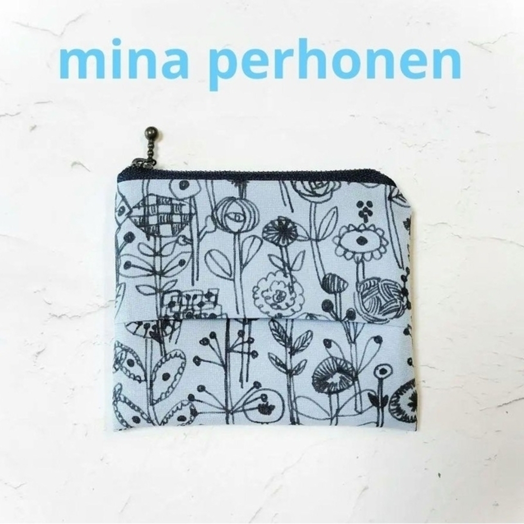 ミナペルホネン ティッシュケース付きポーチ Sサイズ ハンドメイドのファッション小物(ポーチ)の商品写真