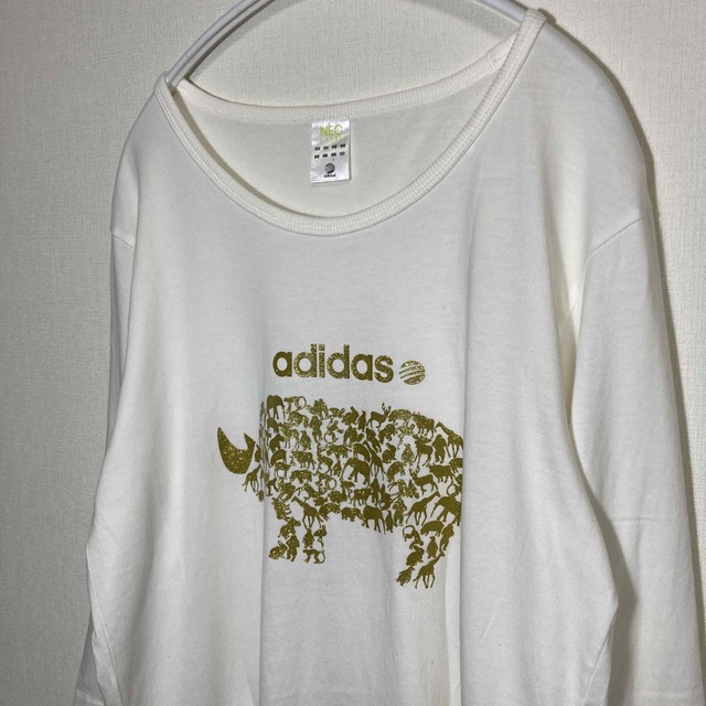 adidas(アディダス)のadidas NEO Tシャツ アニマル柄 ゴールド Lサイズ ラメ メンズのトップス(Tシャツ/カットソー(半袖/袖なし))の商品写真