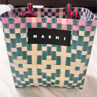 人気 MARNI　マルニ　かごバッグ　ピクニックバック　ストーンホワイト