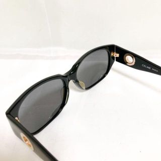 希少 セリーヌ サングラス CLF586 ブラック サークル金具 ヴィンテージ-