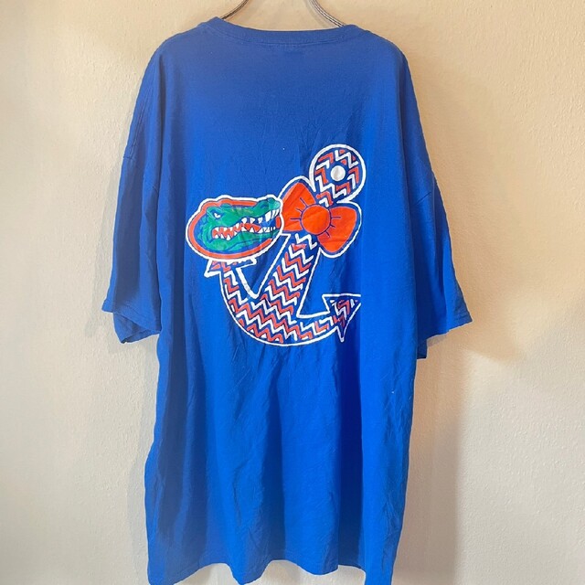 JERZEES(ジャージーズ)のJERZEES　Ｔシャツ　ワンポイント　バックプリントＴシャツ　ブルー メンズのトップス(Tシャツ/カットソー(半袖/袖なし))の商品写真