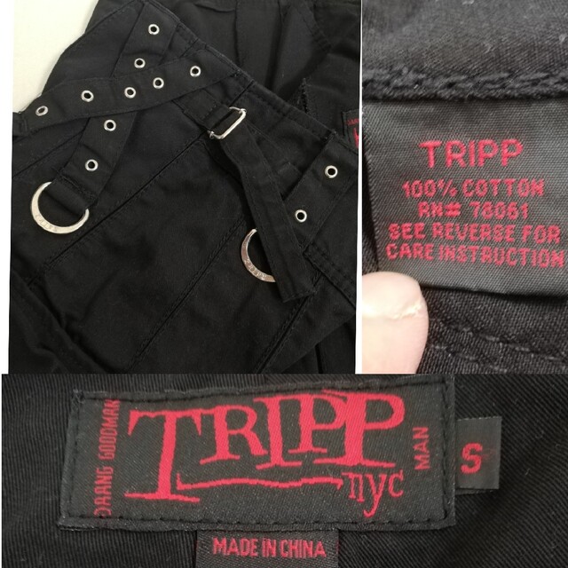 TRIPP NYC　MANジップアップスカート表記S綿100％男女兼用