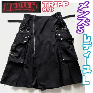 トリップニューヨークシティ(Tripp NYC)のTRIPP NYC　MANジップアップスカート表記S綿100％男女兼用(ひざ丈スカート)