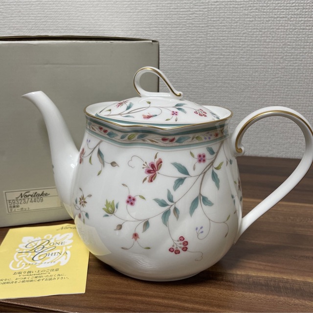 国産超激得】 Noritake 花更紗 ティーポット シュガーポット