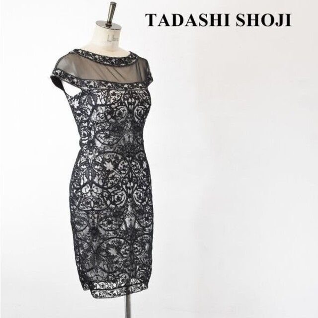 SL AO0012 高級 TADASHI SHOJI タダシショージ シースルー40着丈