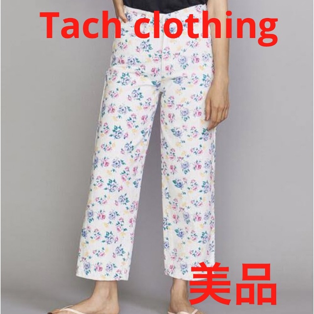 JOURNAL STANDARD(ジャーナルスタンダード)のTach clothingタック クロージング　フローラルデニムパンツ　美品 レディースのパンツ(デニム/ジーンズ)の商品写真