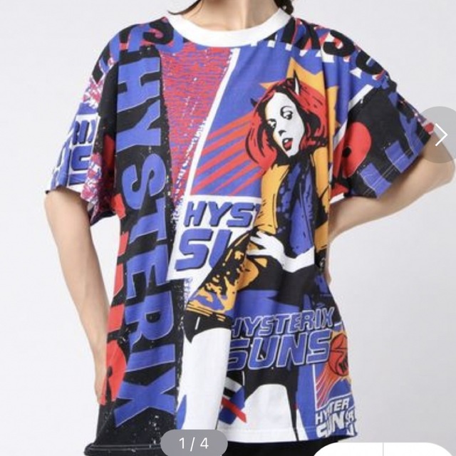 HYSTERIC GLAMOUR(ヒステリックグラマー)の新品!レア!HYSTERIXSUNSオーバーサイズTシャツ　ヒステリックグラマー メンズのトップス(Tシャツ/カットソー(半袖/袖なし))の商品写真