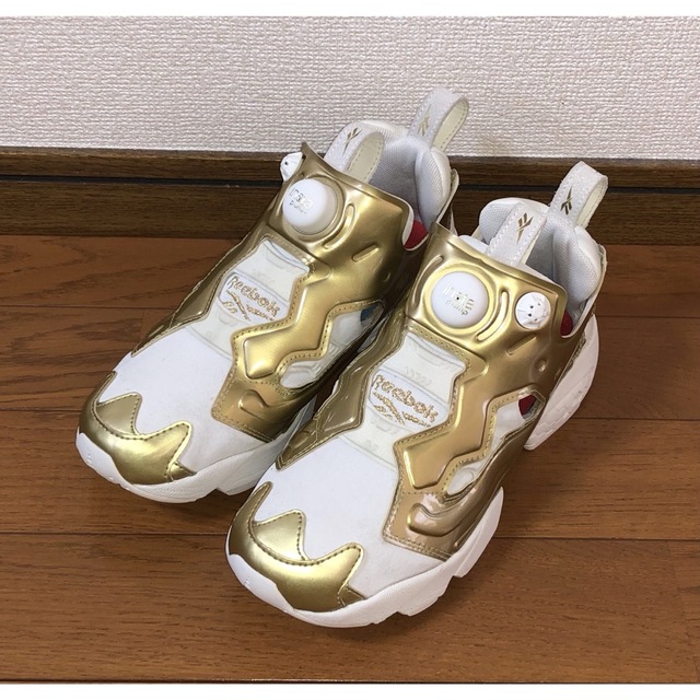 靴/シューズ良品 REEBOK PUMP FURY OG CNY 23.5cm ゴールド 金