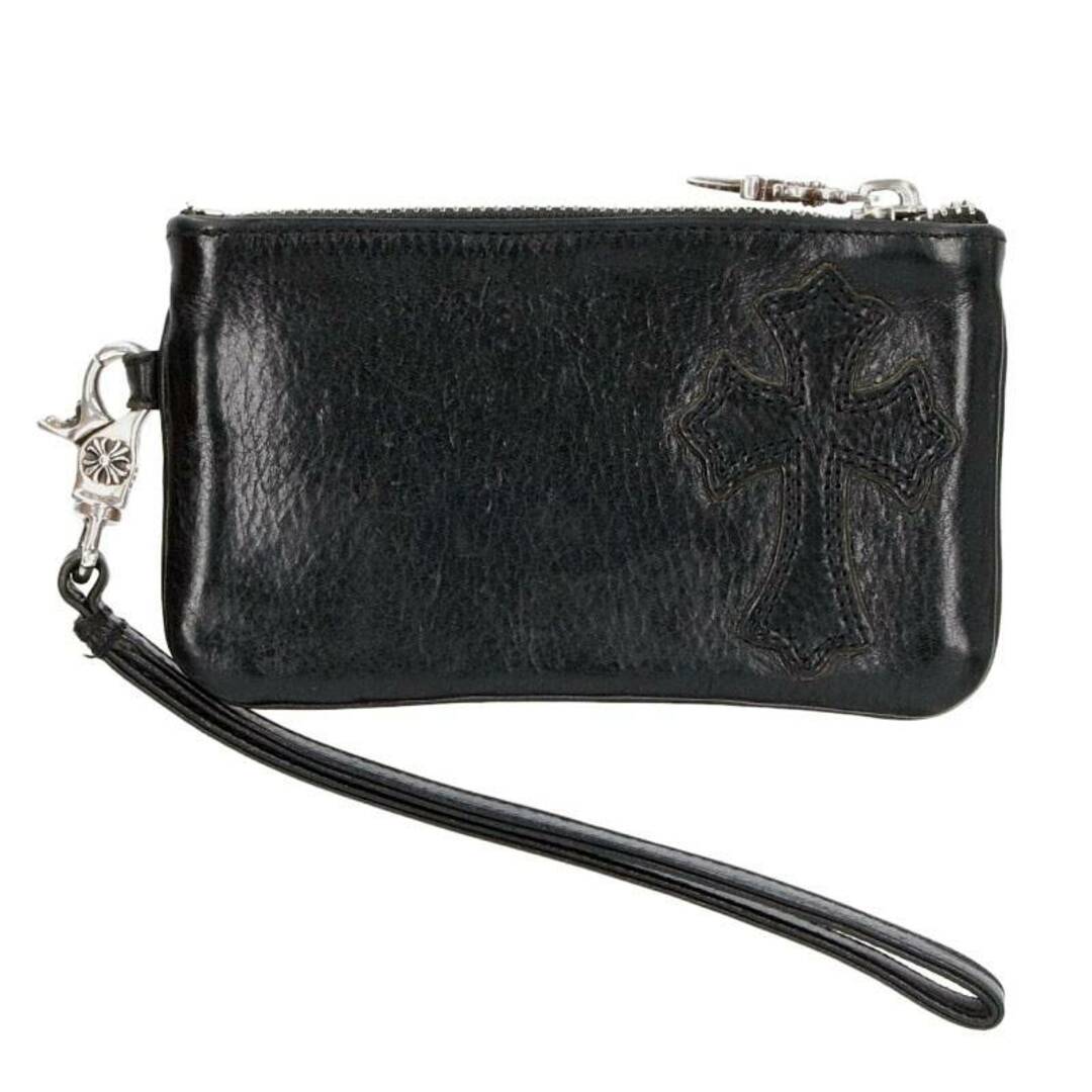 クロムハーツ  ZPR CHG WRISTLET SML/ジッパーチェンジパース ストラップ付クロスパッチダガージップレザーコインケース  メンズ