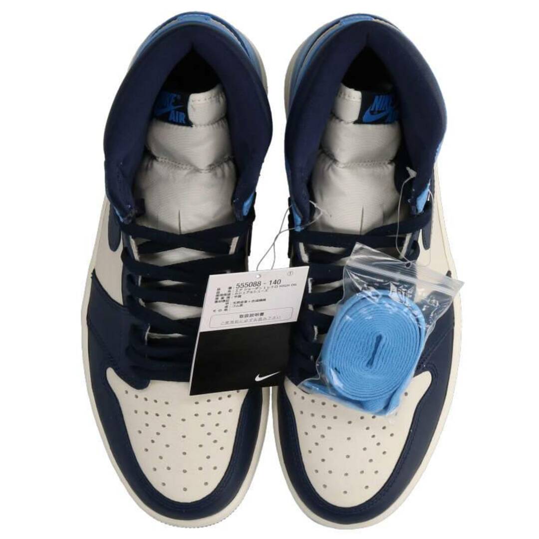 ナイキ  AIR JORDAN 1 RETRO HIGH OG OBSIDIAN 555088-140 エアジョーダン1レトロハイオージーオブシディアンスニーカー メンズ 28cm