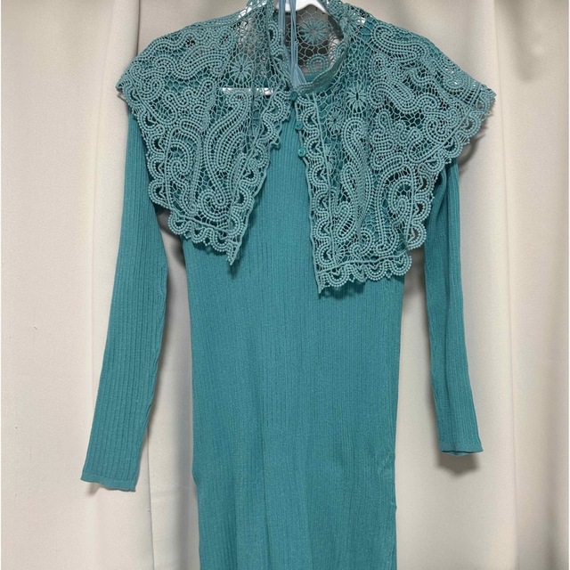 【新品タグ付き】LACE COLLAR SET DRESS レース襟ワンピース