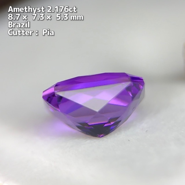 ヤフオクへ移動→両面オモテ！こだわりの詰まったアメジスト2.176ct レディースのアクセサリー(その他)の商品写真