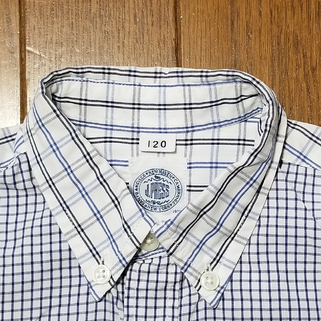 J.PRESS(ジェイプレス)のJ.PRESS　ボタンダウンシャツ 120cm キッズ/ベビー/マタニティのキッズ服男の子用(90cm~)(Tシャツ/カットソー)の商品写真