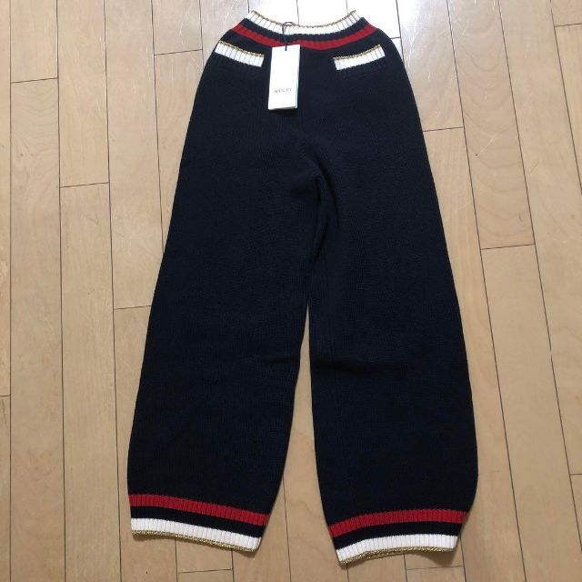 Gucci - グッチ GUCCI 新品タグ付き トリコロール S ニットパンツ