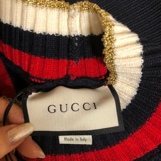 Gucci - グッチ GUCCI 新品タグ付き トリコロール S ニットパンツ