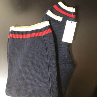 Gucci - グッチ GUCCI 新品タグ付き トリコロール S ニットパンツ