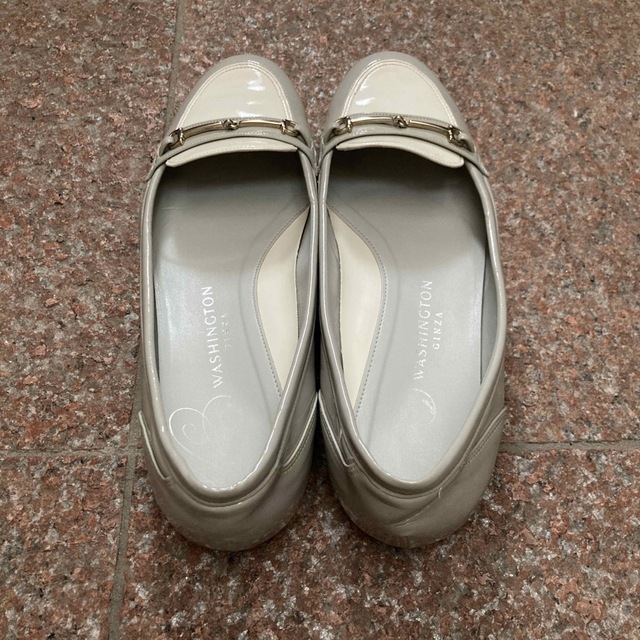 銀座ワシントン(ギンザワシントン)のレインシューズ　パンプス　アイスグレー　25.5cm レディースの靴/シューズ(レインブーツ/長靴)の商品写真