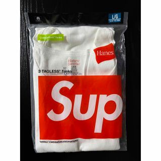 シュプリーム(Supreme)のSupreme Hanes TAGLESStanks タンクトップ L 白(タンクトップ)