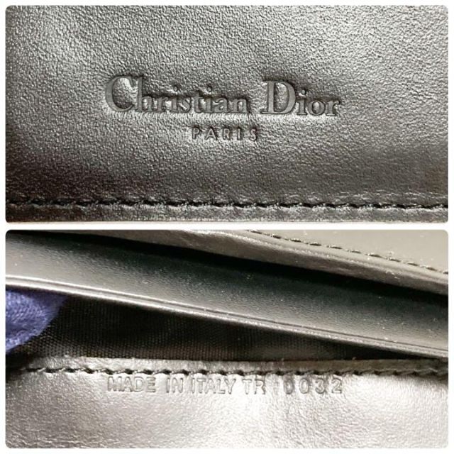 Christian Dior 三つ折り財布 サドル トロッター D金具