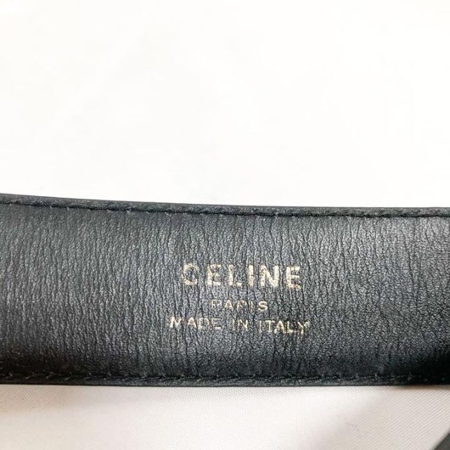 希少 CELINE ベルト 馬車金具 セリーヌ オールド ブラック ヴィンテージ