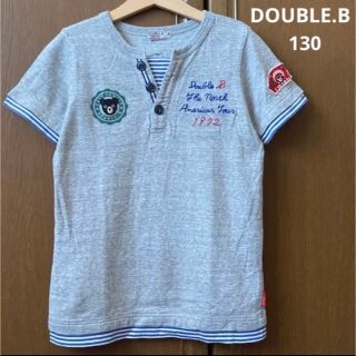 ダブルビー(DOUBLE.B)の2点専用！ミキハウス　ダブルビー 半袖　シャツ　Tシャツ　ロゴ　ワッペン　春　夏(Tシャツ/カットソー)