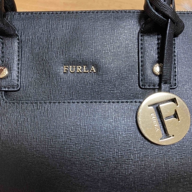 専用  FURLA 2wayバッグ 黒 リンダMサッチェル