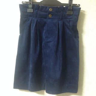 ダブルクローゼット(w closet)の新品！コーデュロイウエストタックスカート(ひざ丈スカート)