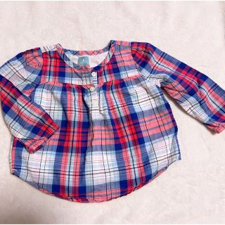 ベビーギャップ(babyGAP)のチェックシャツ(Ｔシャツ)