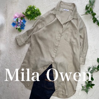 ミラオーウェン(Mila Owen)のMila Owen french linen shirts シャツワンピース(ロングワンピース/マキシワンピース)