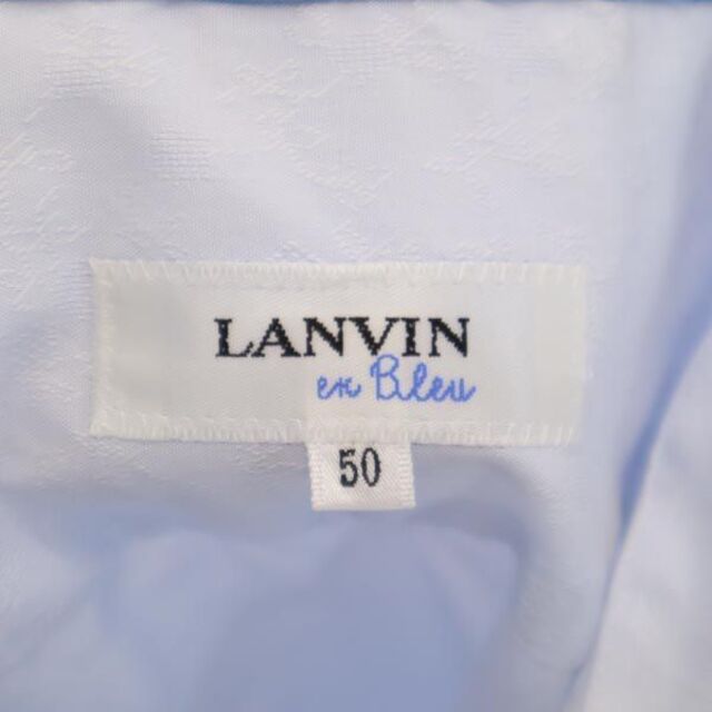 ランバンオンブルー 日本製 長袖 シャツ 50 ブルー系 LANVIN en Bleu メンズ   【230514】 7