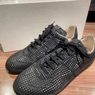 マルタンマルジェラ(Maison Martin Margiela)のMaison Martin Margiela 22 ブラックレザースニーカー(スニーカー)